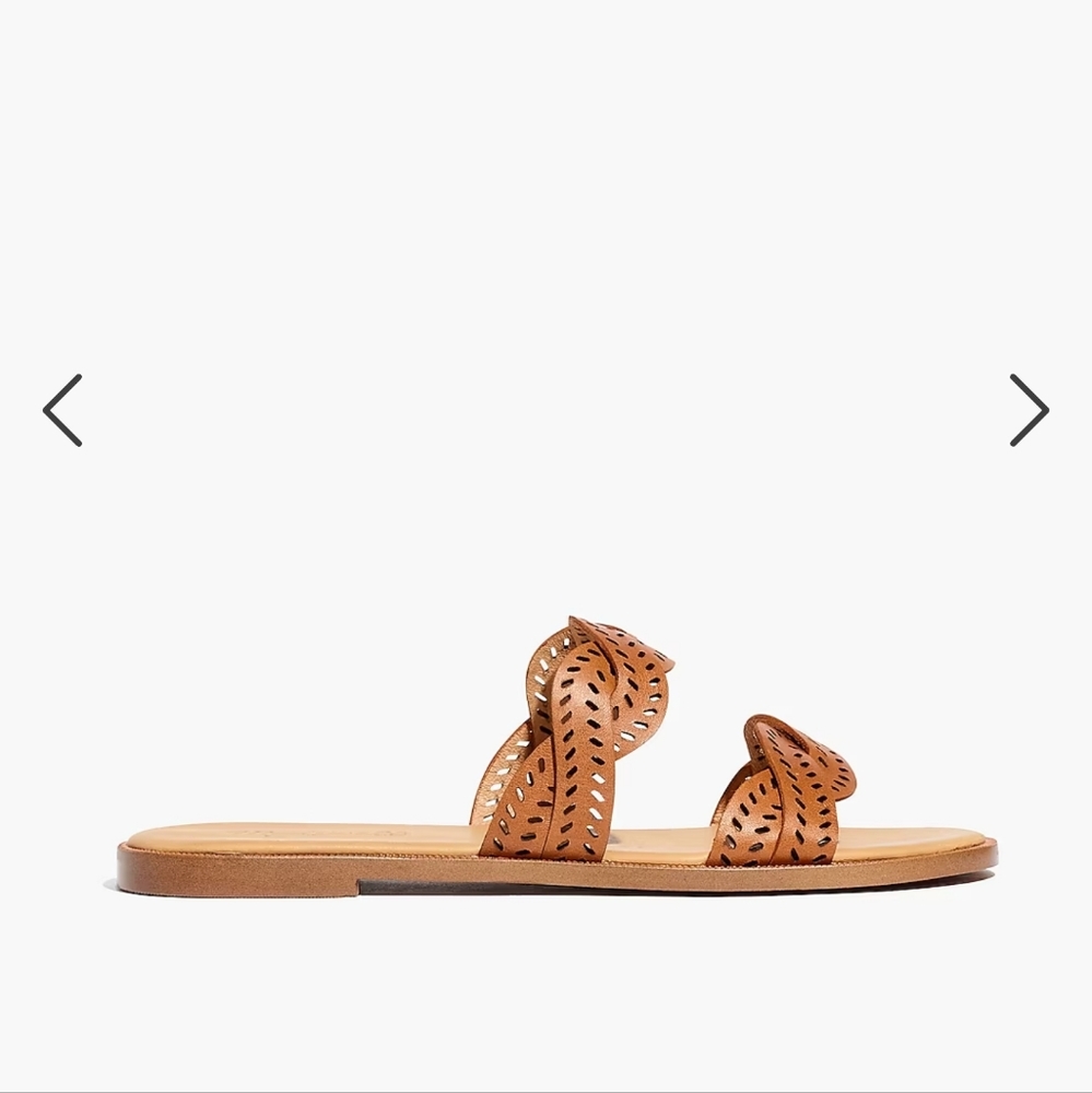 Madewell The Cora Slide Sandal in English Saddle - Picture 4 of 10